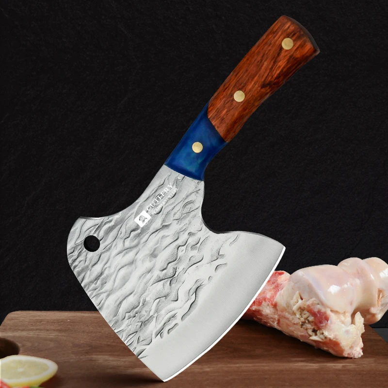 chopper knife Hot sell in Amazon Full Tang Heavy Thick Blade Chopper Knife  Meat Cleaver for Bone stainless steel axe knife