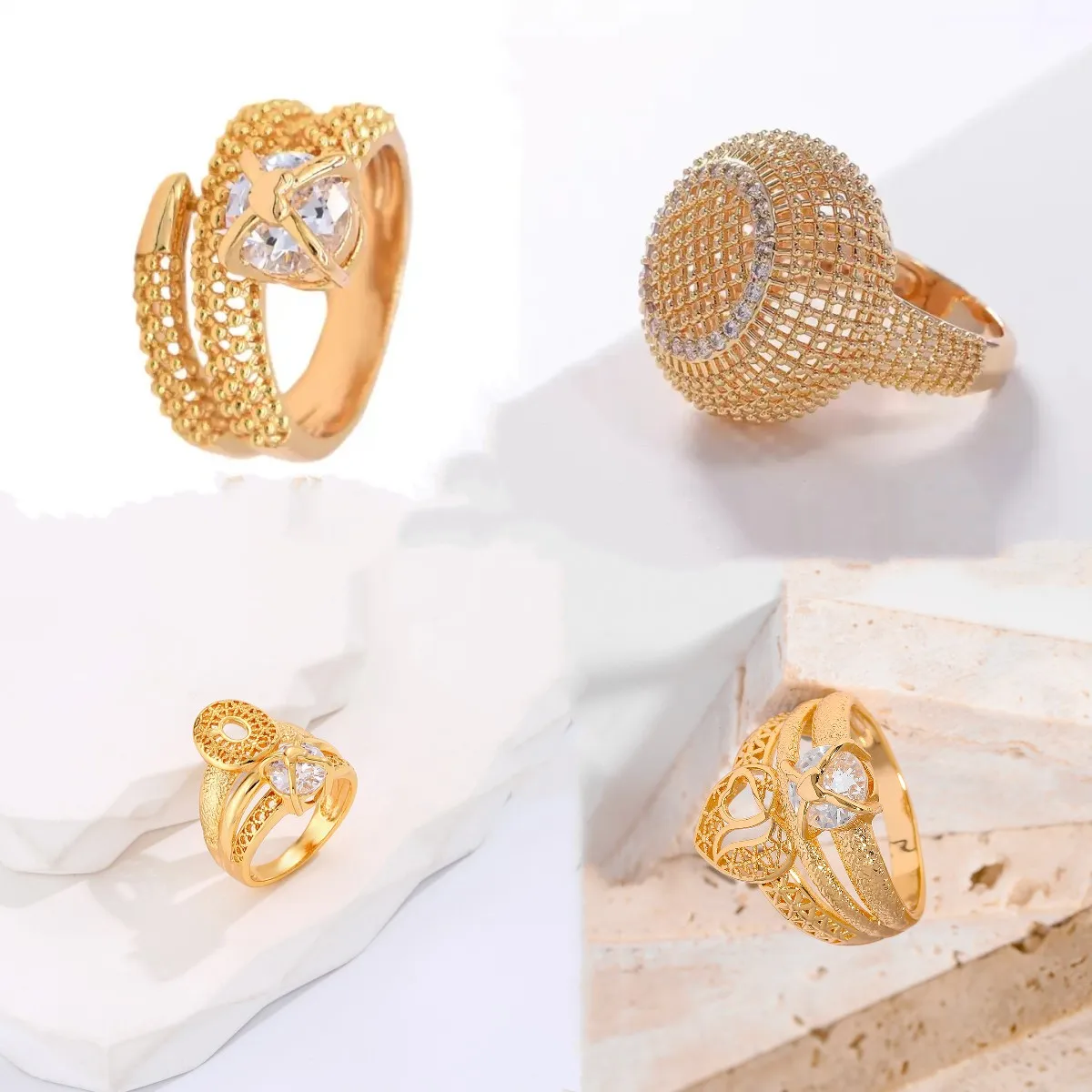 2022 new product moissanite ring custom design good price elegant men&women rings jewelry for woman