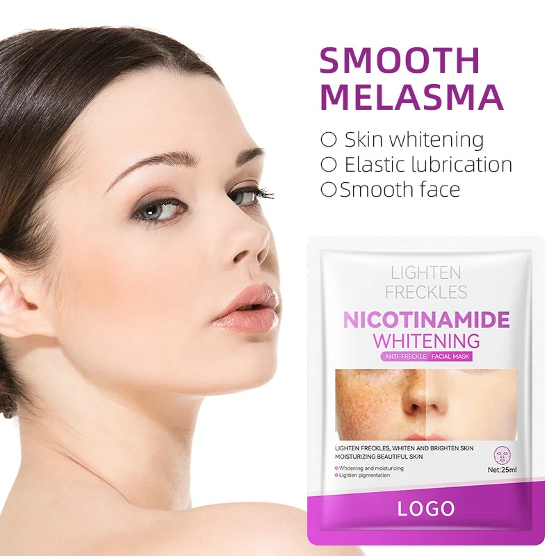 OEM Customized Niacinamide Hydrating Moisturizing Export Patch Mask Freckle Removal Whitening for Face Facial Mask