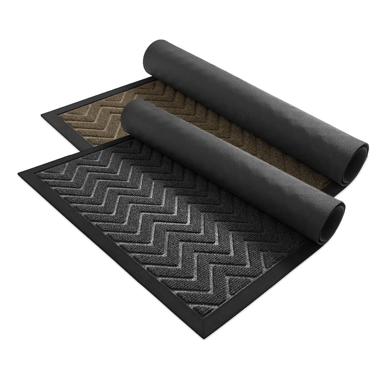 Anti-slip remove mud welcome mats for front door outdoor entrance rubber door floor mat