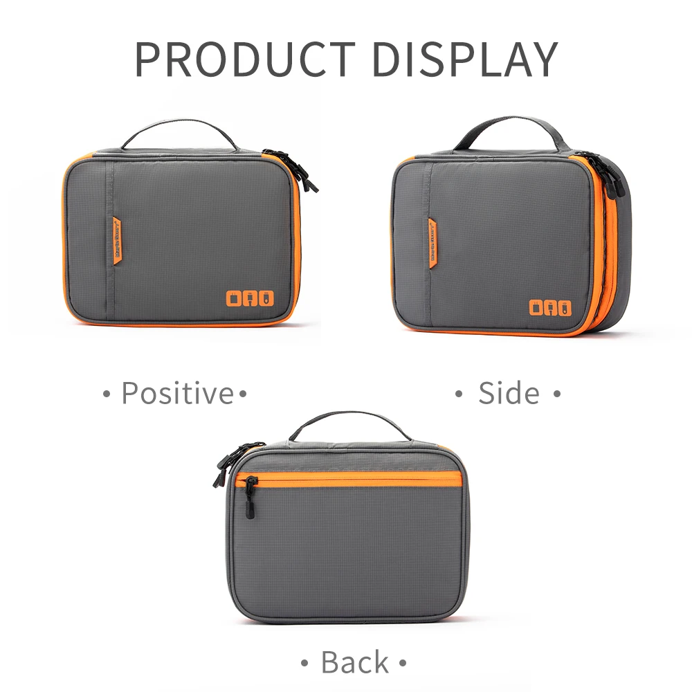 Travel-Friendly Electronic Accessory Organizer - Small Electronics Organizer Pouch for Travel -Electronic Accessories Carry Case