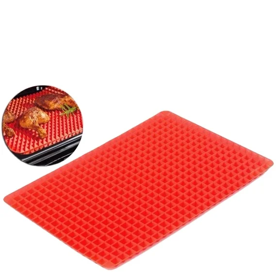 
Pyramid silicone BBQ pad multi-functional baking tray mat 
