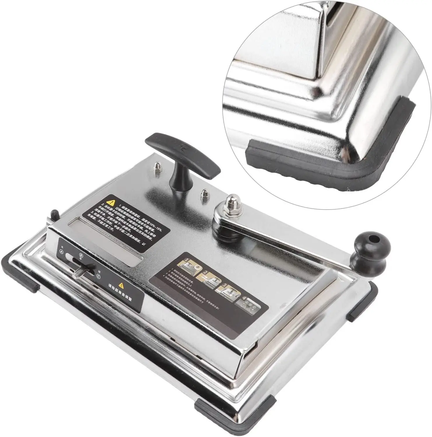 Cigarette Rolling Machine, Bidirectional Tobacco Injector Machine Stability Non Slip Base Eco Friendly for Home (Silver 8mm/0.31