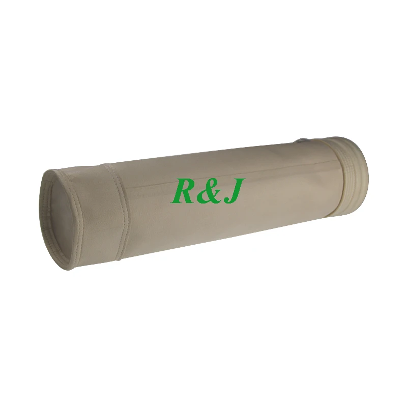 Antistatic Polyester With PTFE Membrane Needle Felt Water And Oil Repellent PE Filter Bag