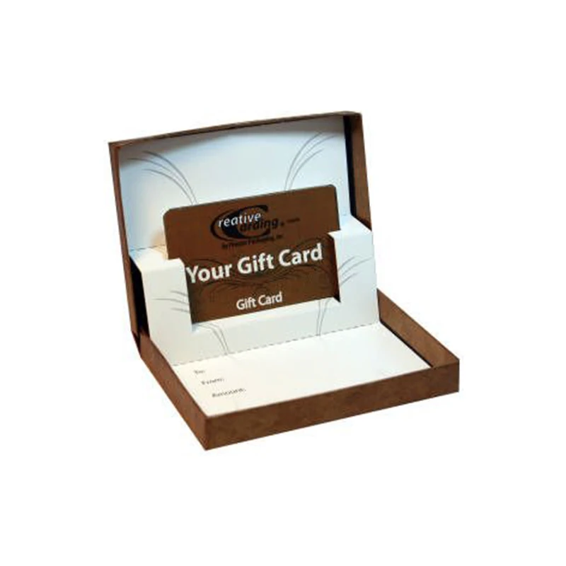 accept print custom Blank white black pvc id card packaging paper board luxury Business Card box