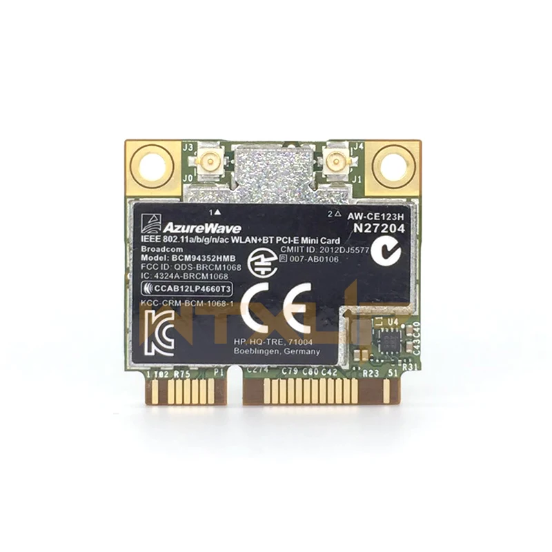 BCM94352HMB BCM94352 802.11/ac 867Mbps wifi Half Mini PCI-E DW1550 Wireless Card