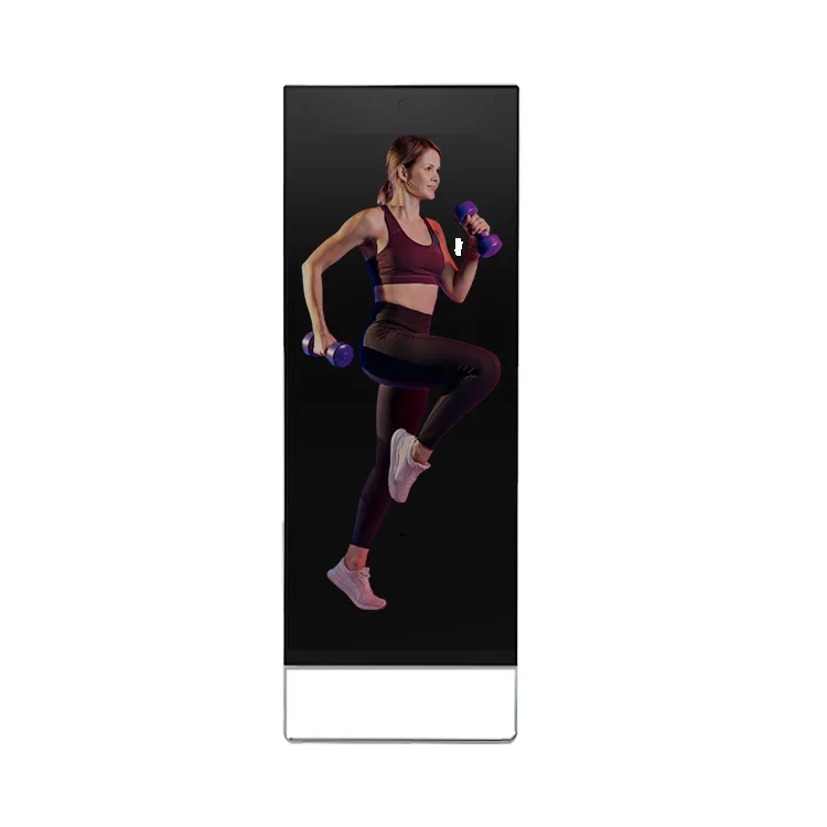 43-Inch Smart Digital Interactive Touch Screen Kiosk Touch Exercise Mirror for Fitness enthusiasts