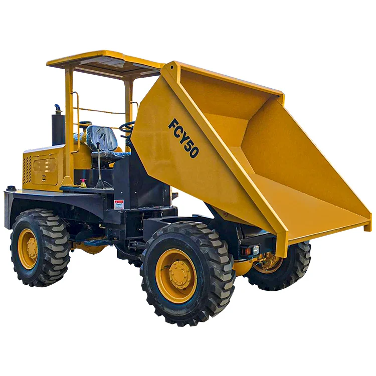 Professional FCY50 Engineering Dump Truck self loading mini dumper concrete dumper Hydraulic four-wheel drive dump truck