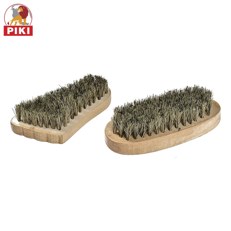 
Modern design double side 100% horse hair shoe brush 