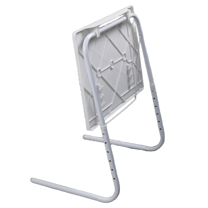 Lightweight Plastic Foldable Table Adjustable Tray Portable Folding Laptop Desk TV Dinner Bed Sofa