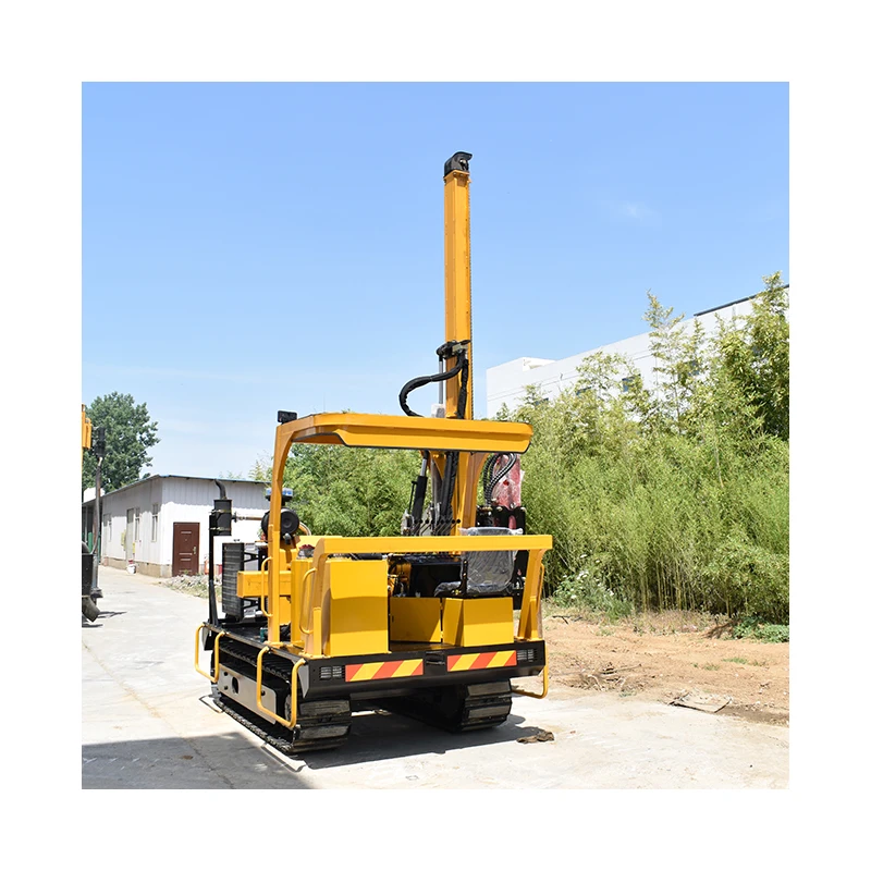 Quick Shipping 6m Solar Power Crawler Pile Driver GPS Core Including Motor Engine Ground Screw Photovoltaic Pile Driving