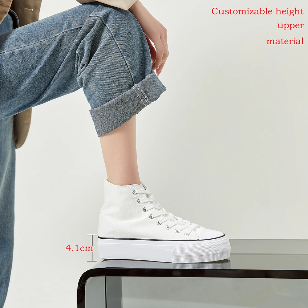 XRH New Design Of Casual Shoes Women Female Shoes Spring Canvas Sneakers Ladies Platform Wedge Shoes Sneaker