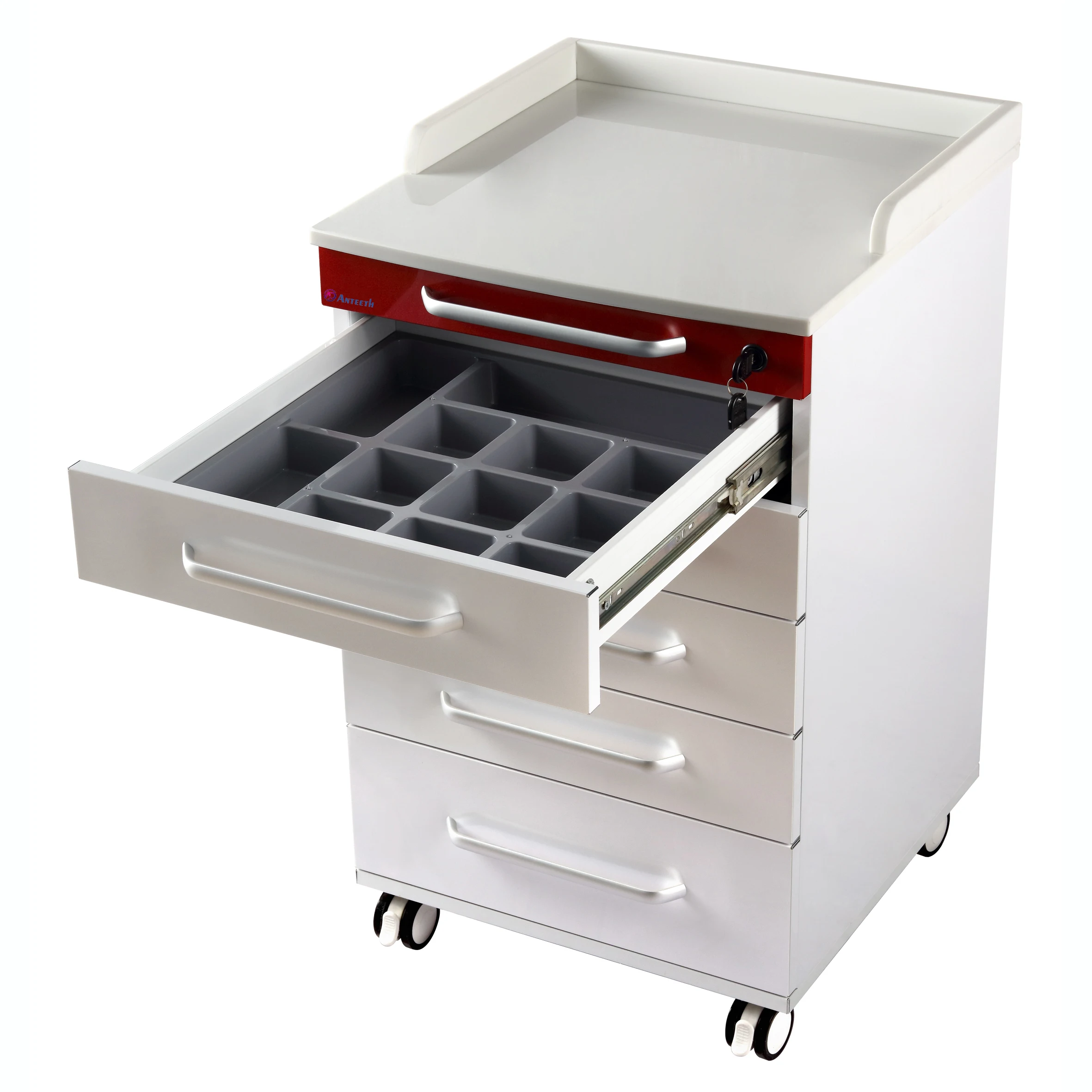 Yimmi Metal Body Medical Storage Cabinet With Drawers Wheels With Brake Laboratory Dental Office Cabinet Modern Dental Cabinets