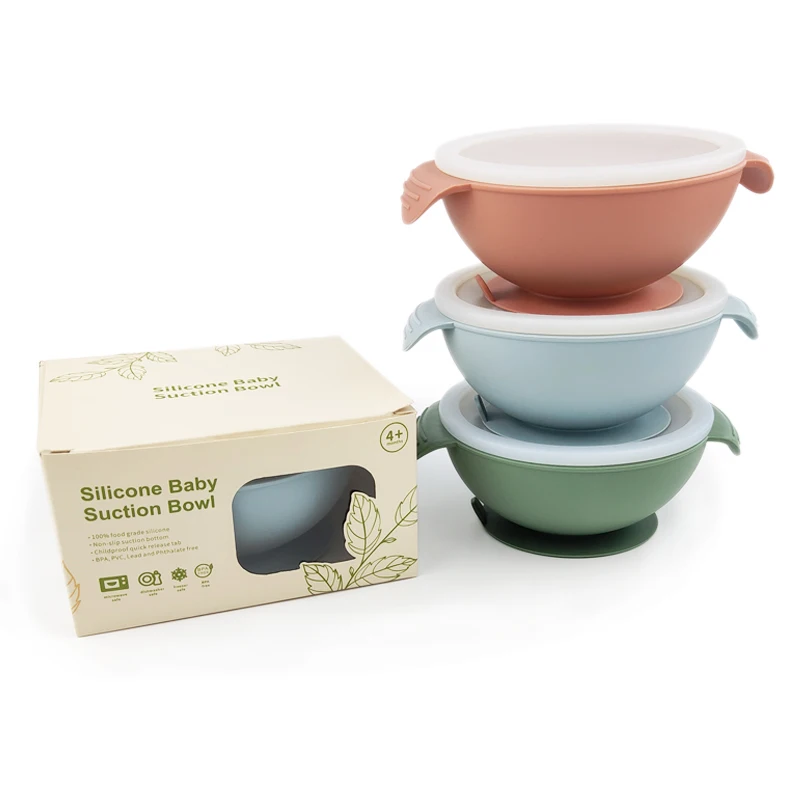 Силиконовая тарелка для кормления без БФА