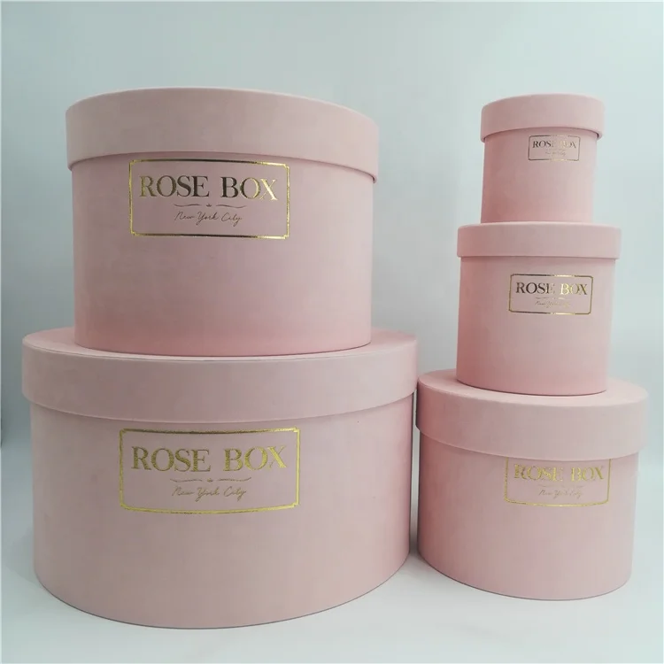 Extra large luxury round hat box for flowers/paper flower box