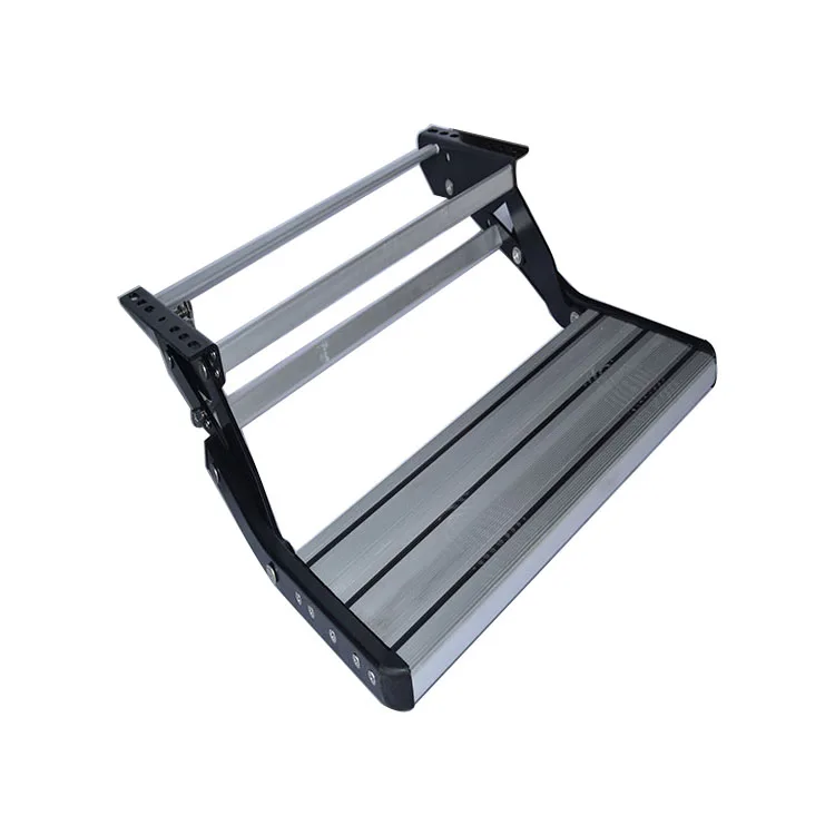 Manufacturer Top quality aluminum alloy single layer entry step for rv caravan