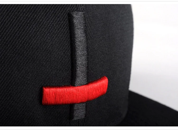 Korean hat hip-hop hat embroidered baseball cap mens fashion cool black hats and caps
