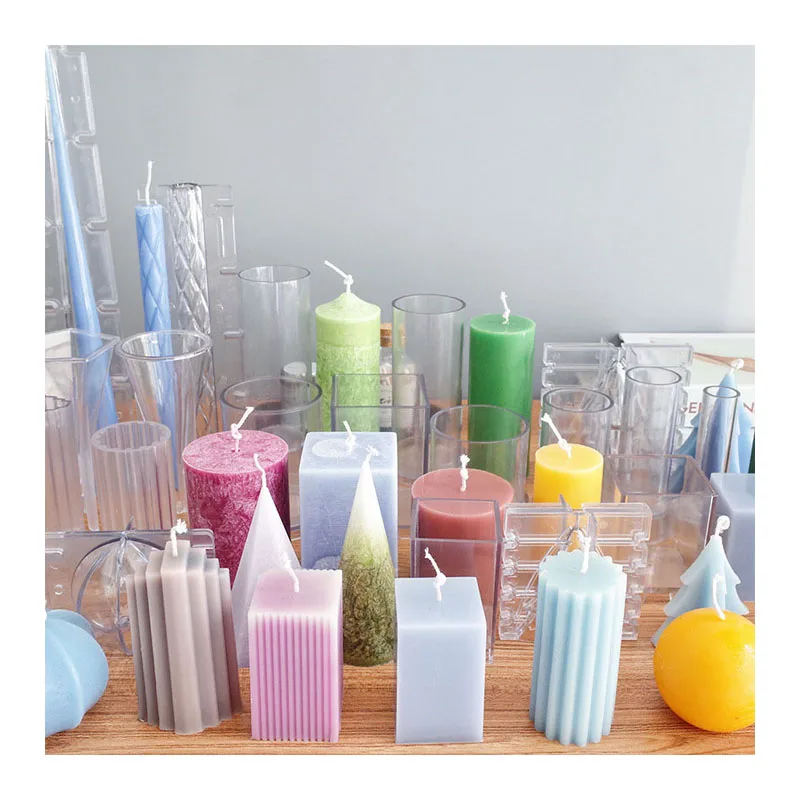 Hot New Product Smooth Cylindrical Square Multifunctional Diy Tool Acrylic Candle Molds
