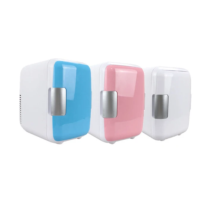 mini table top fridge refrigerator 12v white bule car smart portable small fridge