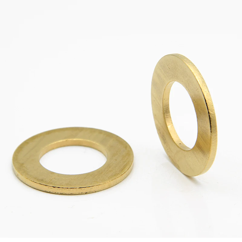 Large Brass Flat WashersWholesale DIN125 DIN433 Round Copper Flat Washer m4 m5 m6 10mm m14
