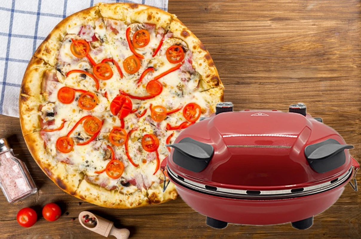 Automatic Oven Deep Pan High Heat Stone 12 Inch Round Pizza Oven Electric Portable Pizza Maker