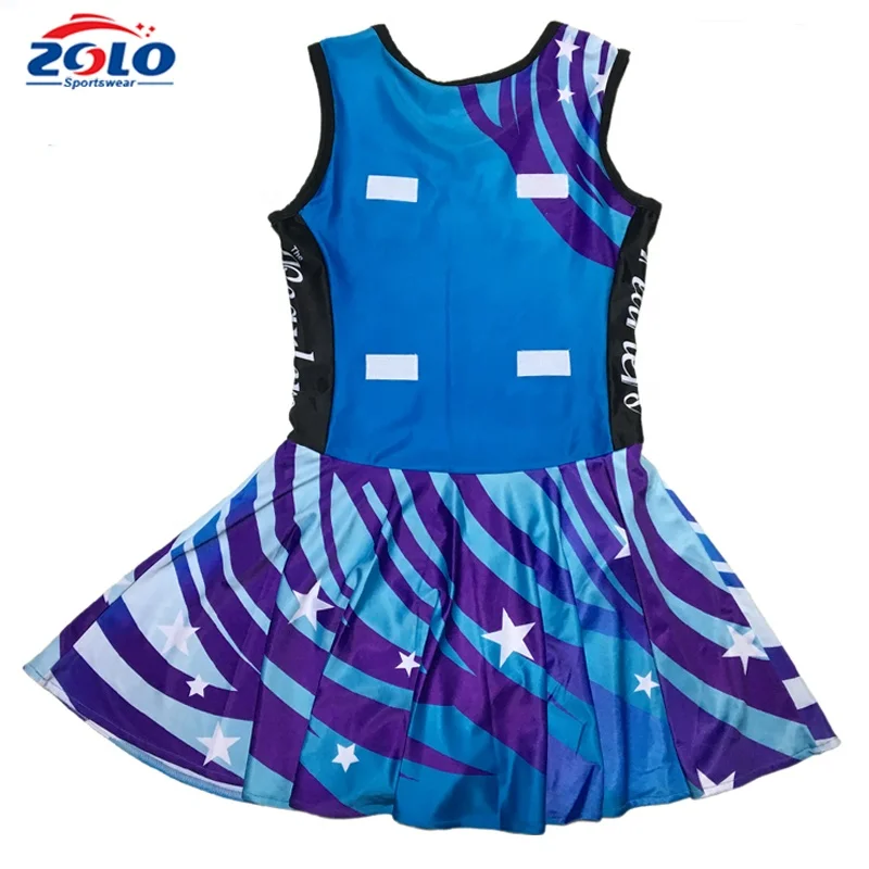Hight quality custom made girls netball bodysuit