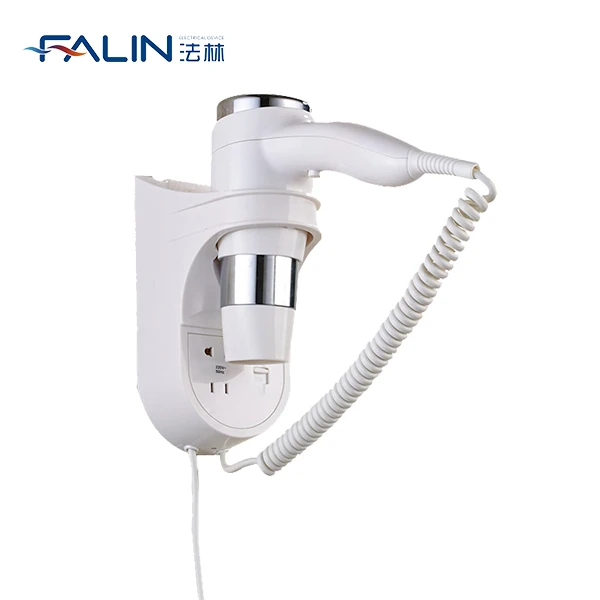 Фалин FL-2112B 1600 Вт высокой мощности фен с гальваническим покрытием, высокое качество настенный фен для волос