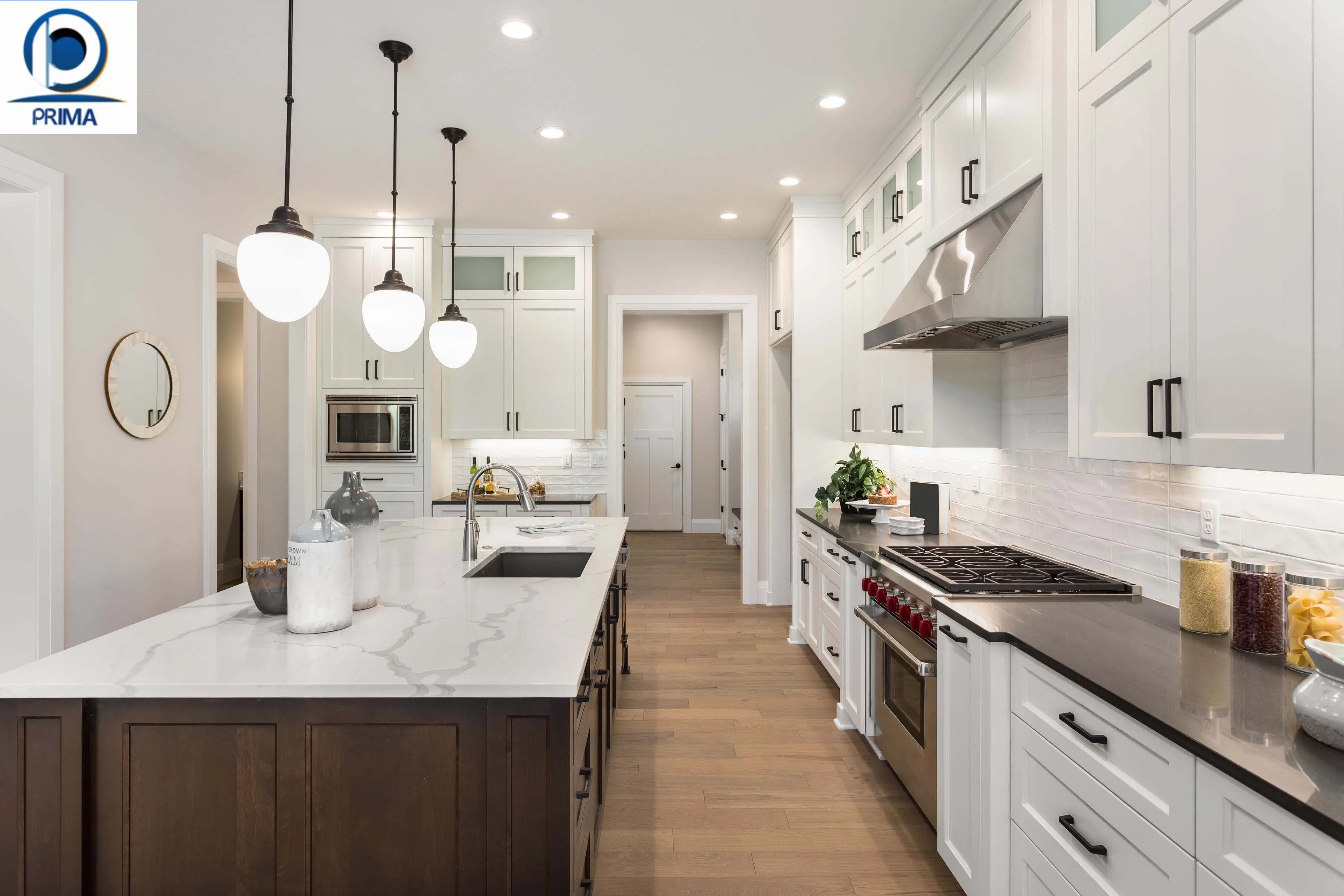 Prima House Design Import Full Modern kitchen cabinets Wooden Modern Style kitchen Furniture China kitchen cabinets With Island