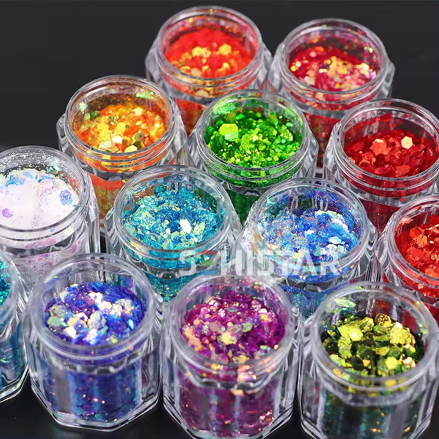 Iridescent Biodegradable Glitter Eco-Friendly Iridescent Cosmetic Grade Plant Based Bio Glitter Biodegradable Glitter