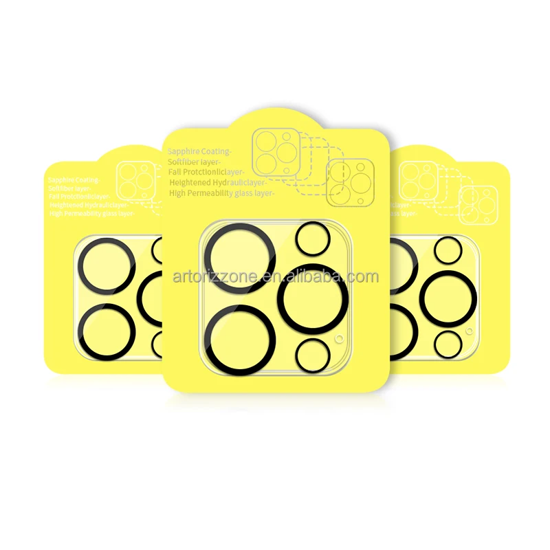 Mobile camera glass 3D full cover clear transparent camera lens for iphone 11 mini/12 pro /13 pro max