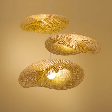 
Factory pendant light bedside hotel chandelier lamp vintage home decor lustre dining room antique modern bamboo hanging lamp 