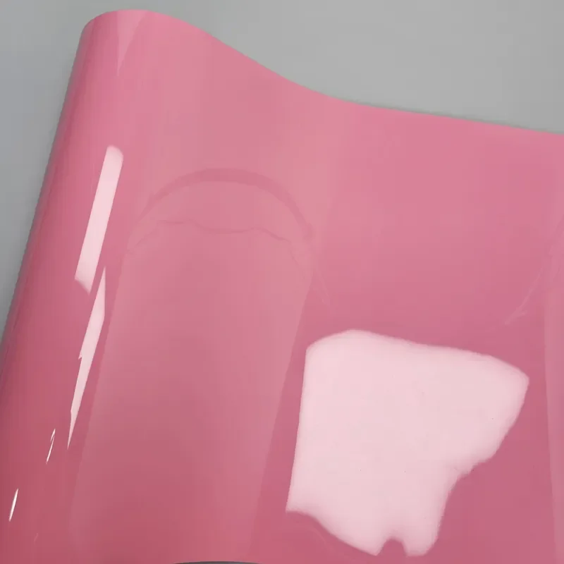 Premium car Hood Packaging Styling High gloss Pink sticker Automotive vinyl sticker Gloss Colored vinyl film sticker