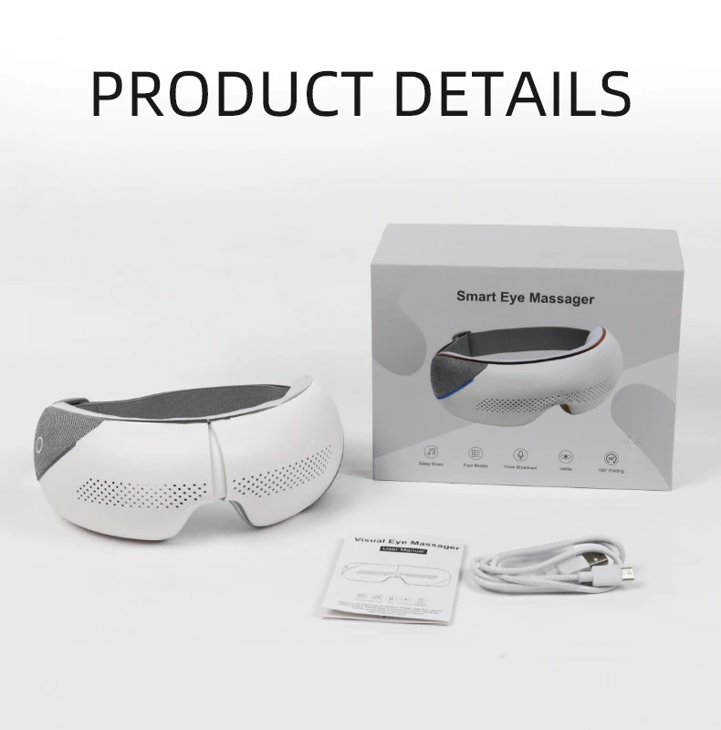 Wireless Air Pressure Vibration Eye Massager Heating Eye Massage With Music
