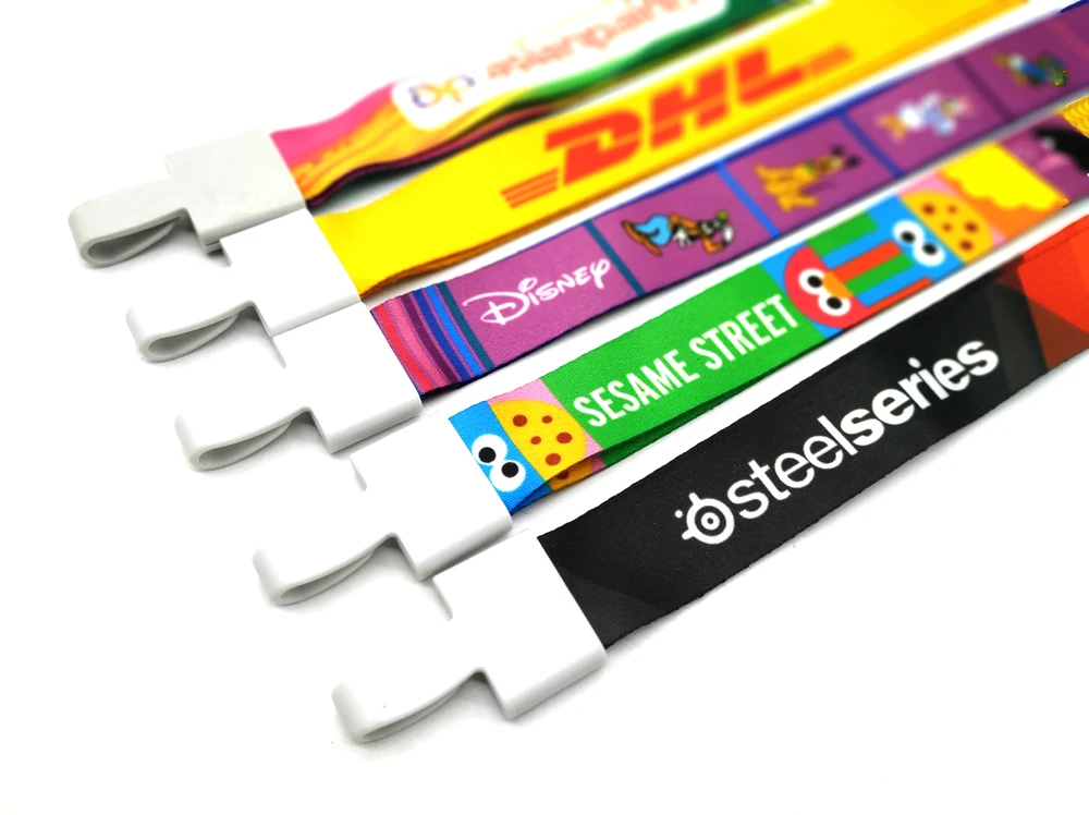 Multicoloured Satin Lanyard for School Colleges