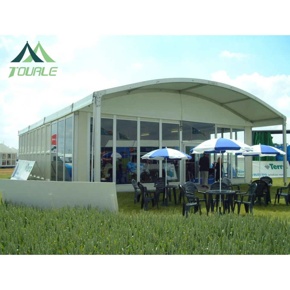 Aluminum Party Outdoor Tents For Events Large Party Arcum Tent Glass side wall business event tent