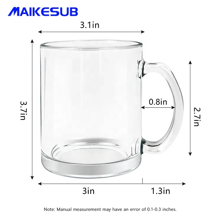 High Quality 11oz Smooth Frosted Heat Transfer Glass Beer Mug Customizable Sublimation Mug Coffee Gifts Modern Parties