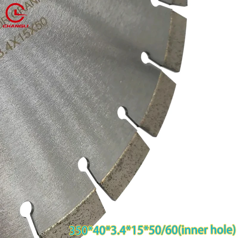 China Manufacturer High Frequency 350 mm long teeth Reinforced High Speed Steel Cutting Granite Diamond Saw Blade