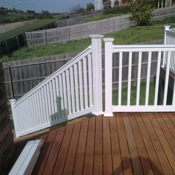 Hot Sale PVC Fire-Proof Stair Railing Composite Fence Plastic Stair Fence