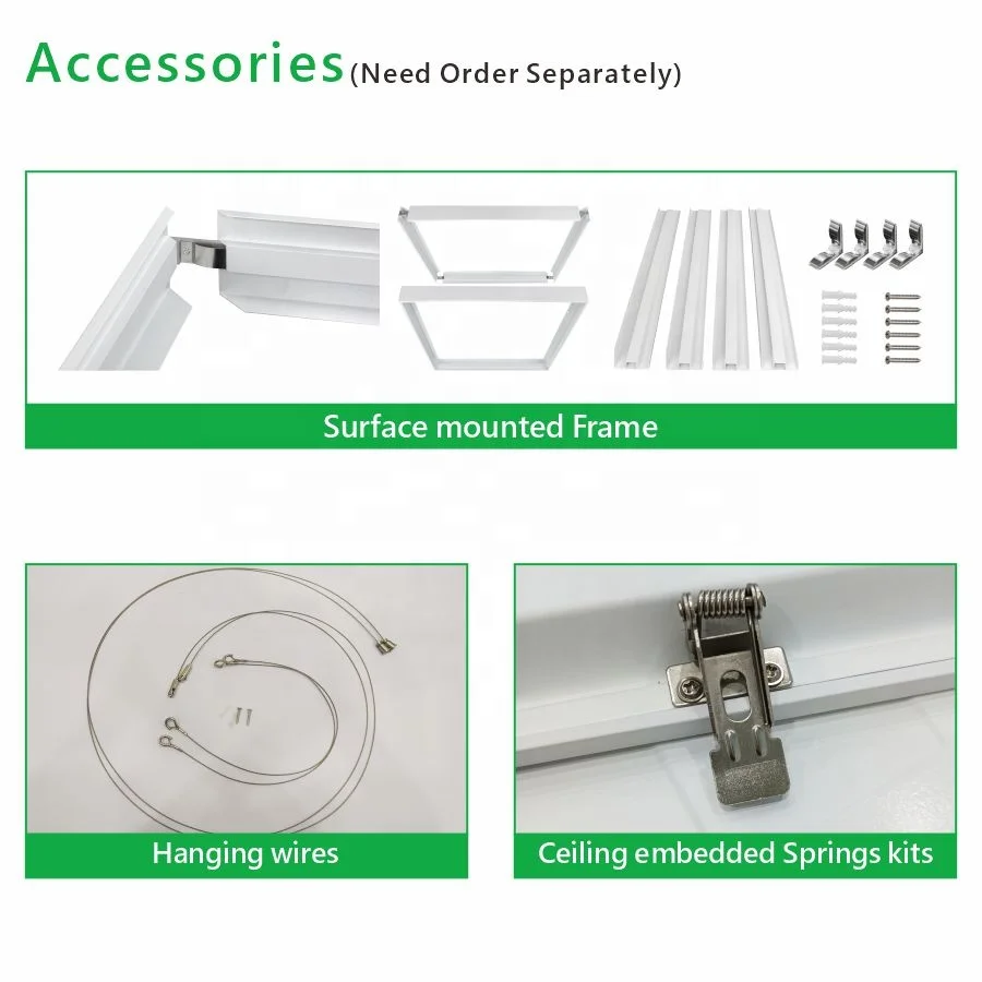 Office Indoor Flat Panel Lighting CCT Selectable 60x60 30x120 60x120 LED Panel Light