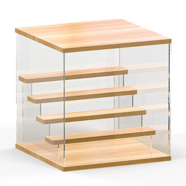 
Глухая коробка для хранения ювелирных изделий дисплей стенд куклы игрушки прозрачная коробка дисплея Акриловый Витринный Шкаф 