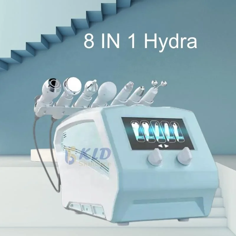 Salon Beauty Tool 8IN1 hydra skin peeling rf lifting bio facial lift plasma jet device