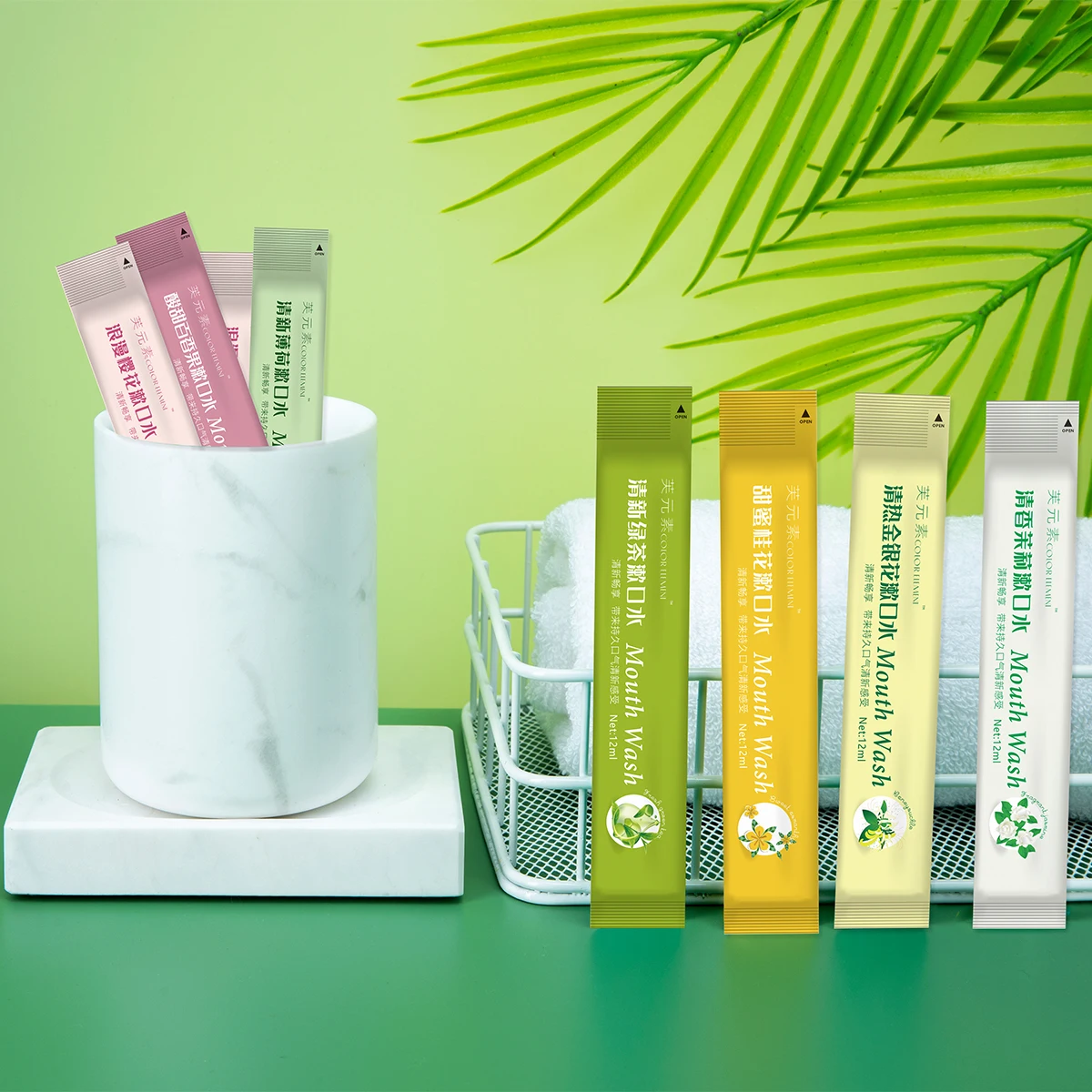 MouthWash Private Label Portable Travel Natural Disposable Remove Bad Breath Whitening Mint MouthWash For Oral Deep cleaning