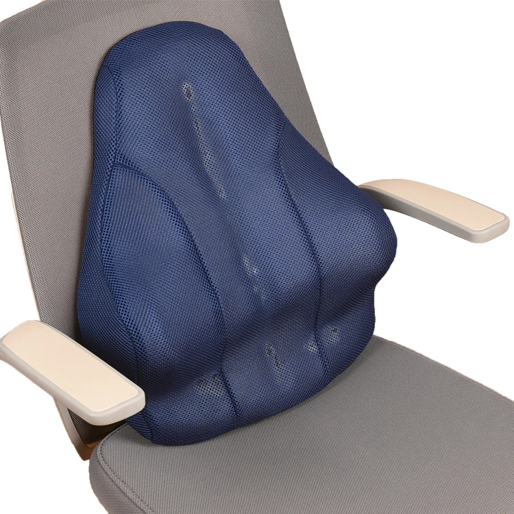 wholesale portable relaxing round long seat memory foam lumbar support pillow back cushion for chairs