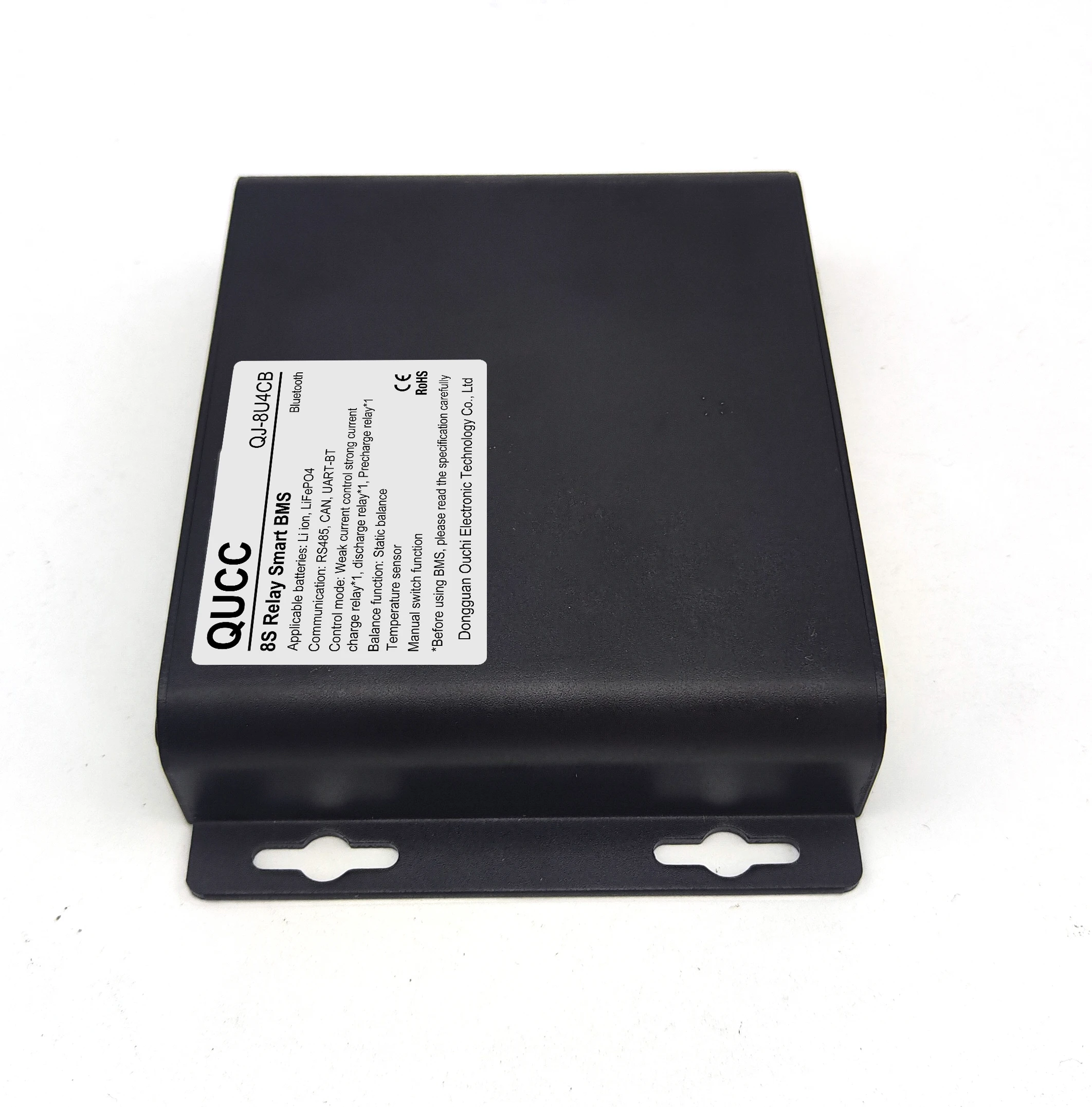 Qucc 6S 8S 500A relay Smart BMS 24V UART BT RS485 CAN Precharge battery bluetooth bms