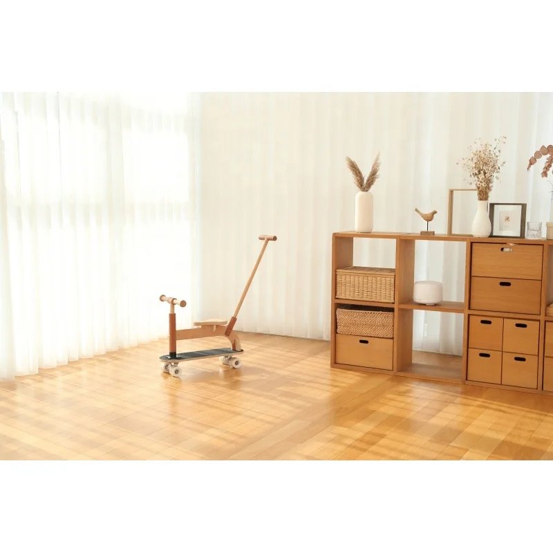 Hot Sale & High Quality Wooden Balance Baby Exercise Toys  6 in 1 Kid Rider on Car, Skate Board, Scooter