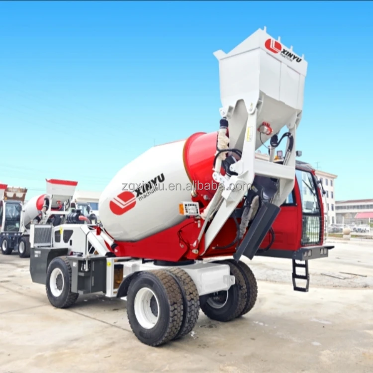 Low price and high production volume 4.0 cube mobile self loading concrete mixer truck for sale