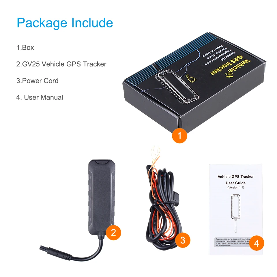 JIMI Wetrack lite sim card accurate vehicle tracker manual gps  gt06,IP65,low battery protection,ACC detection, cloud server
