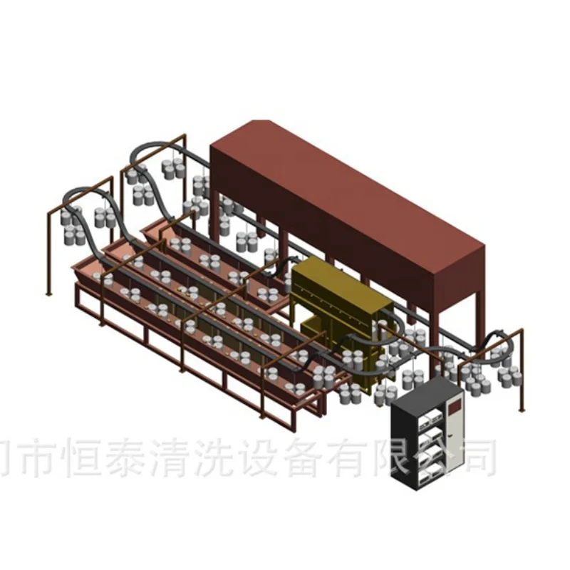 Automatic Powder Coating spray painting line High Temperature Oven Factory Direct Sale