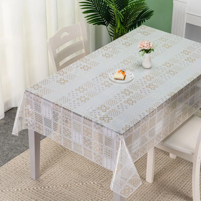 Plastic Table Cloth PVC Table Cover Lace Tablecloth