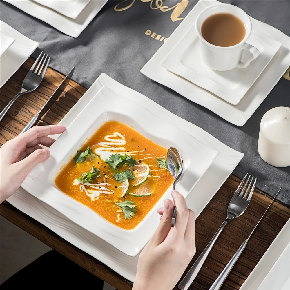  WinWin Фирменная Новинка комплекты RU vitrelle тарелки чашки Посуда ramen чаши набор с высоким